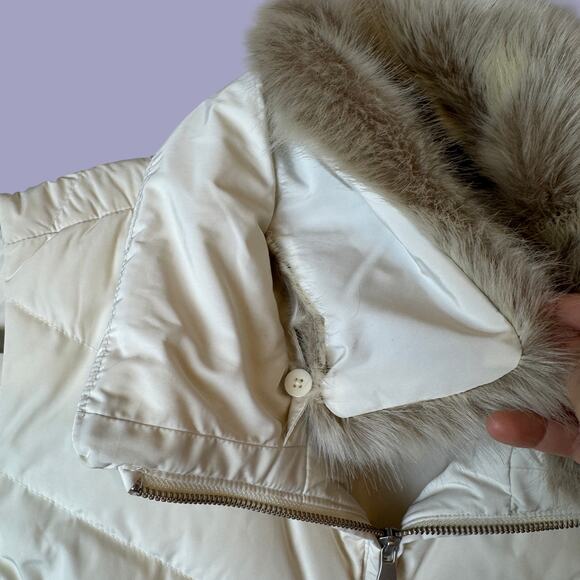 NWOT Talbots Down Puffer Vest - Detachable Faux Fur Collar - Plus Size X - Picture 3 of 6